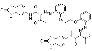 Пигмент-жолта-180-молекуларна-структура