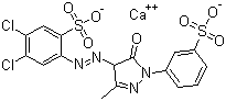 Пигмент-жолто-183-молекуларна структура